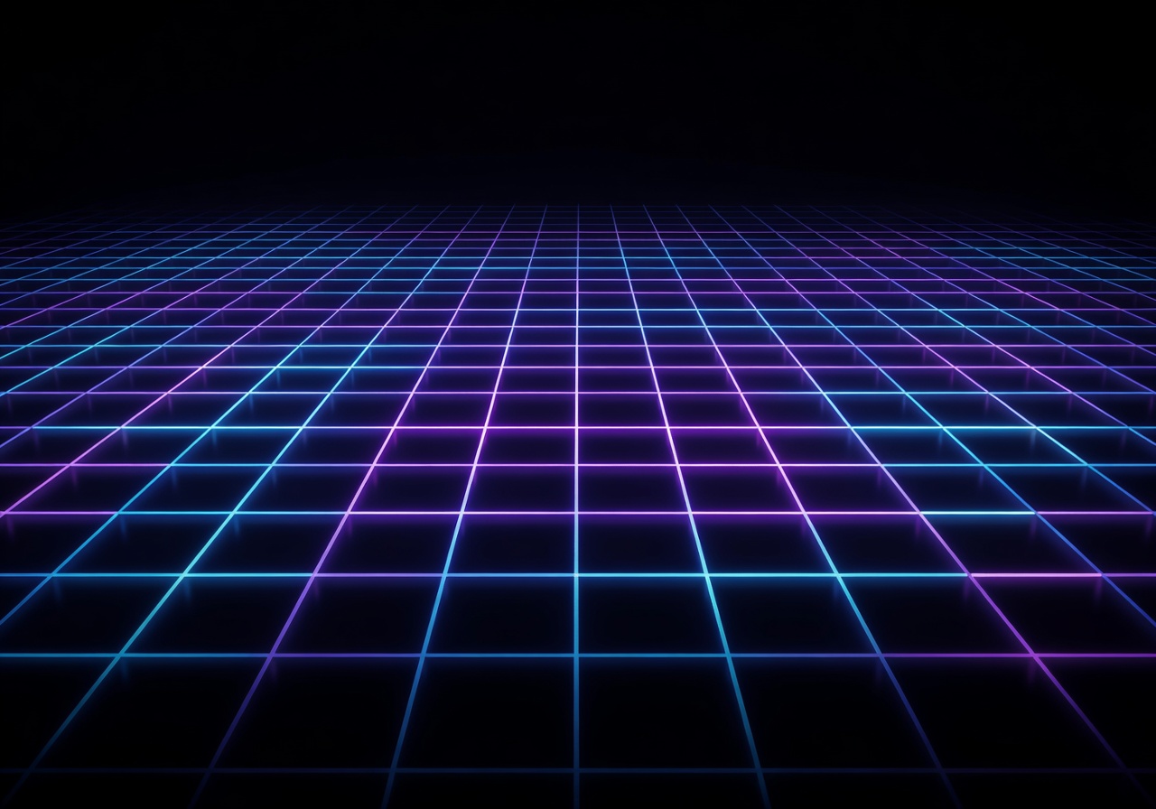Neon grid showing cookie categories necessary functional analytics marketing